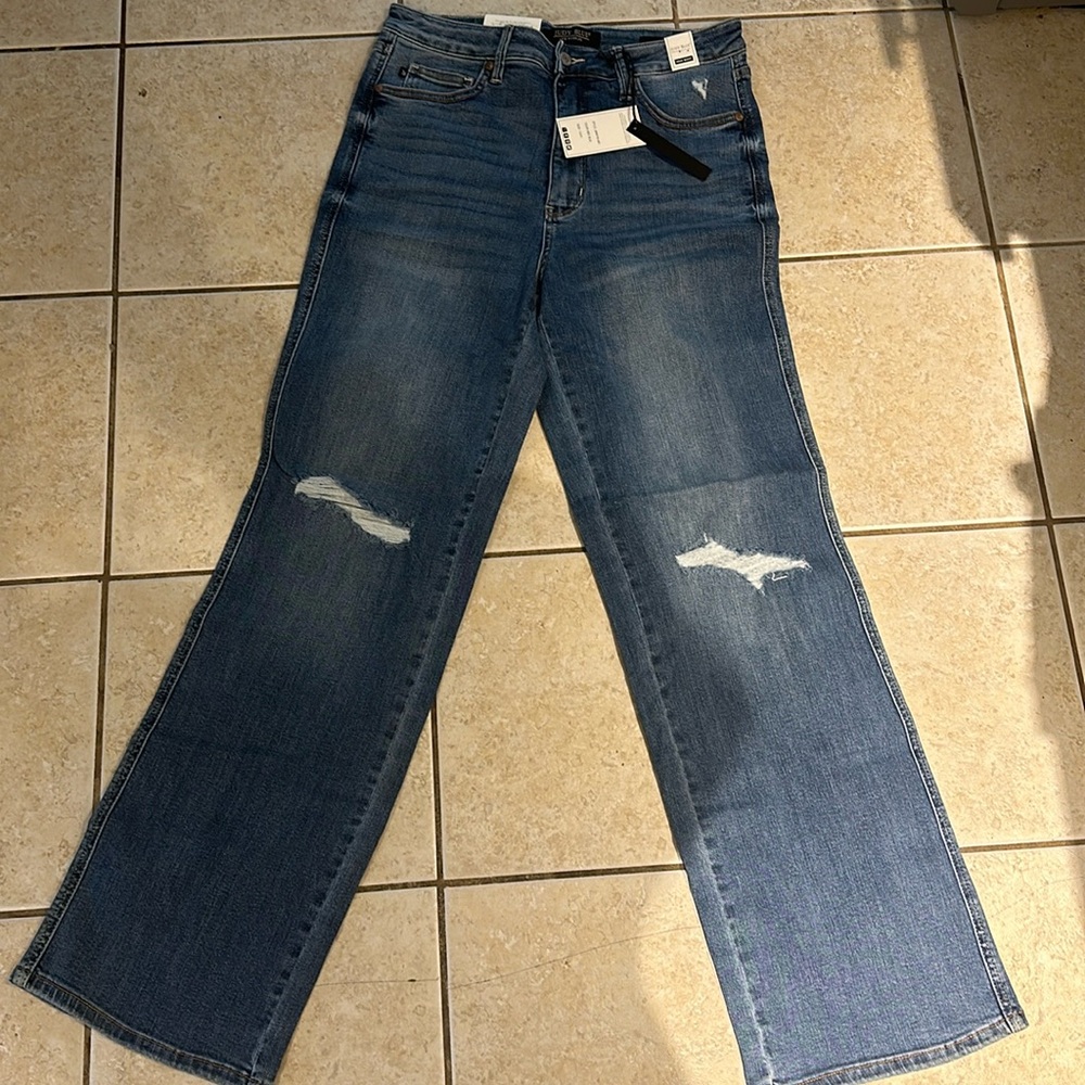 BRAND NEW - straight tummy control JUDY BLUE jeans - 13/31